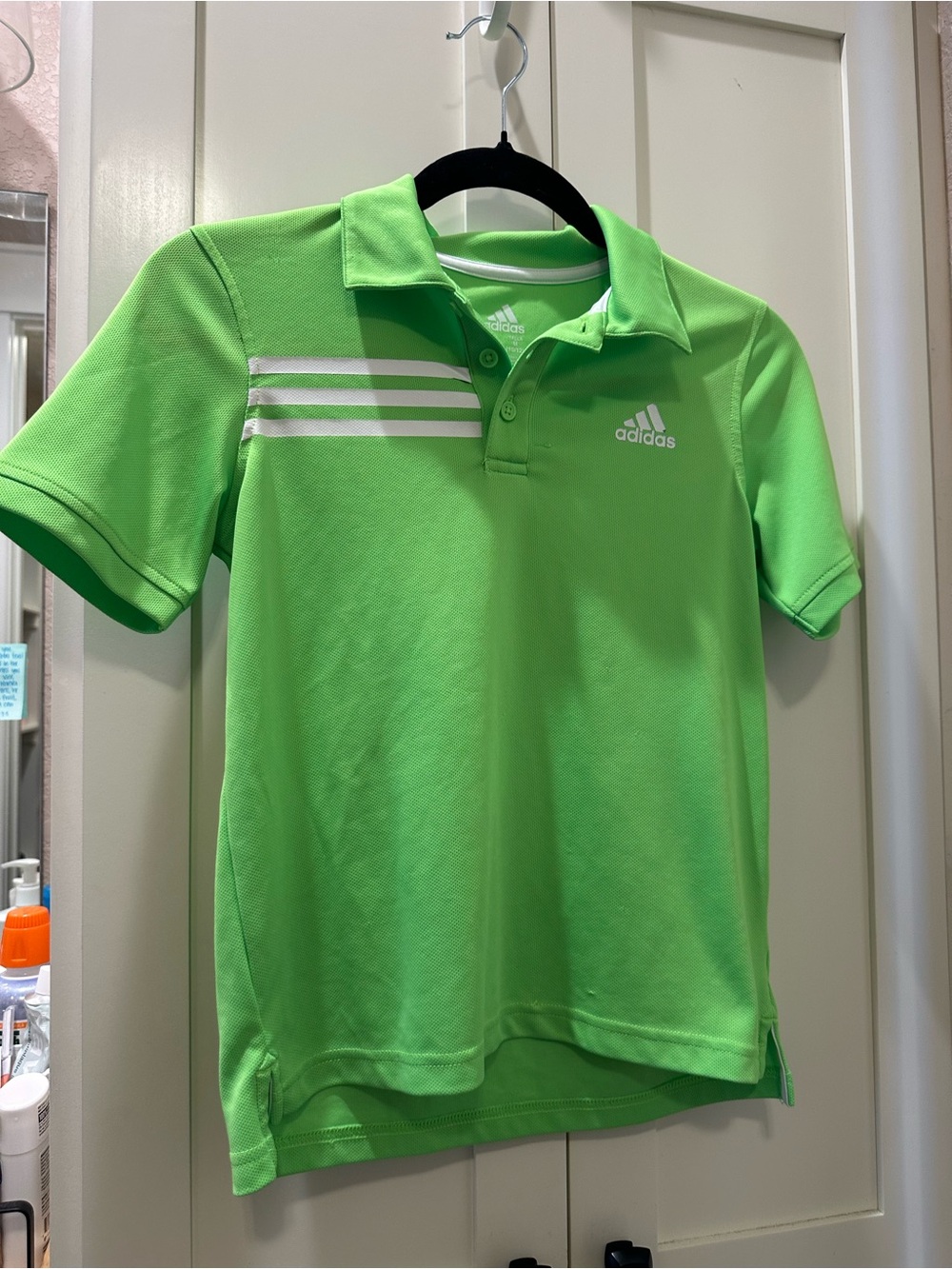 Boys Adidas Green Top